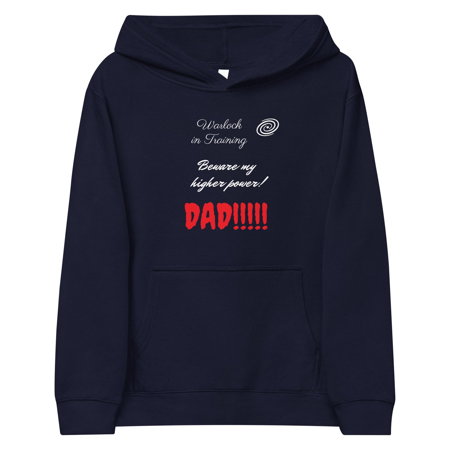 Kids Warlock in Training Dad Hoodie