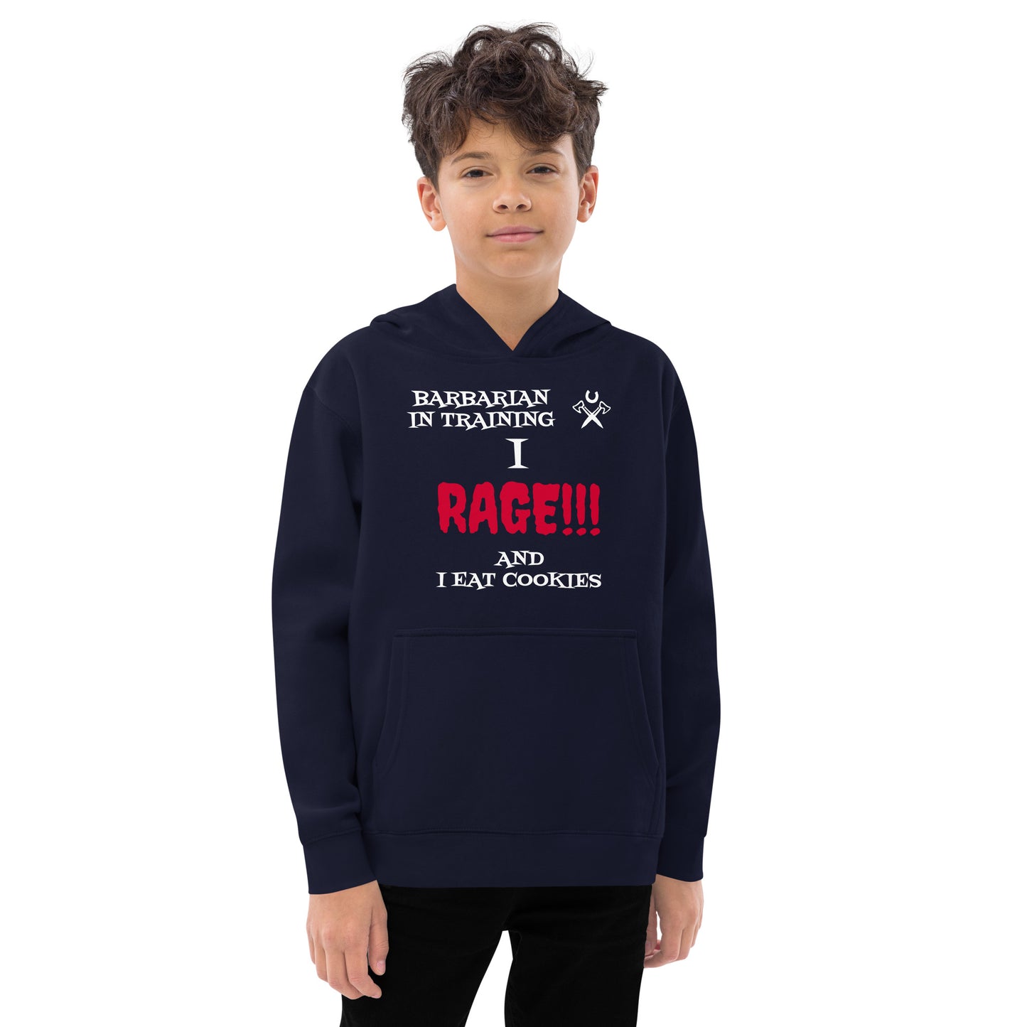 Kids Barbarian in Training Hoodie