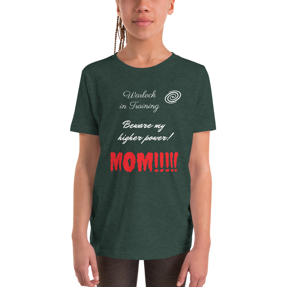 Kids Warlock in Training MOM T-Shirt